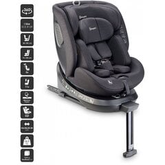 Automobilinė kėdutė BabyGo Move Isofix 360, 0-36 kg, black kaina ir informacija | Autokėdutės | pigu.lt