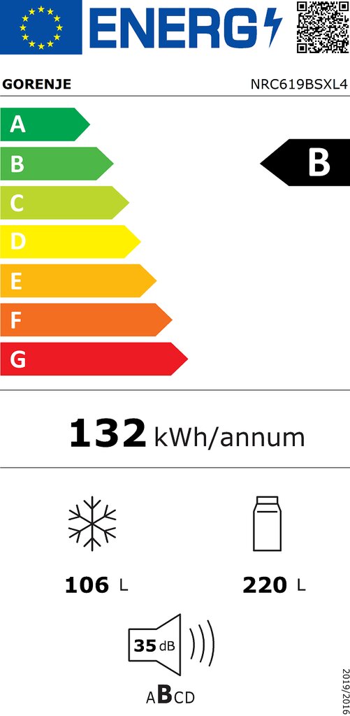 Gorenje NRC619BSXL4 цена и информация | Šaldytuvai | pigu.lt