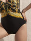 Vientisas maudymosi kostiumėlis moterims Deidad Amber Shadows, juodas/geltonas kaina ir informacija | Maudymosi kostiumėliai | pigu.lt