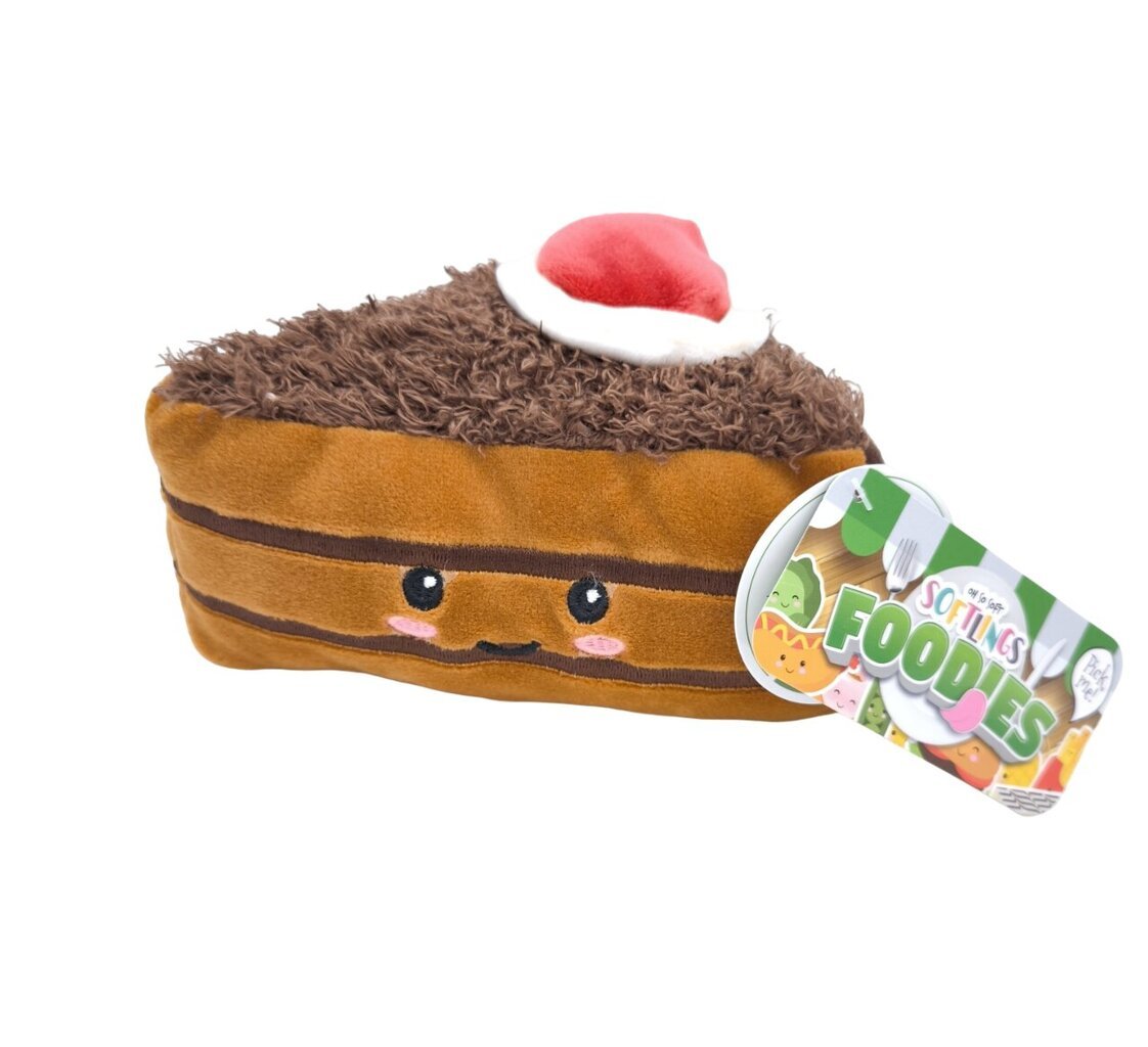 Pliušinis šokoladinis tortas Softlings Foodies, 16 cm цена и информация | Minkšti (pliušiniai) žaislai | pigu.lt