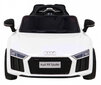 Vienvietis elektromobilis vaikams Audi R, baltas kaina ir informacija | Elektromobiliai vaikams | pigu.lt
