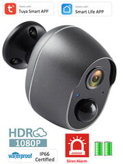 Беспроводная камера безопасности с датчиком движения Smart цена и информация | Камеры видеонаблюдения | pigu.lt