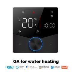 Термостат температуры электрического отопления котла Smart, чёрный цена и информация | Системы безопасности, контроллеры | pigu.lt