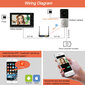 Smart durų skambutis ir domofonas su 7 colių ekranu Shen Jiuding kaina ir informacija | Durų skambučiai, akutės | pigu.lt