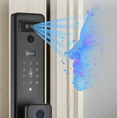 Smart biometrinis durų užraktas su kamera Gu Le kaina ir informacija | Apsaugos sistemų priedai | pigu.lt