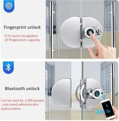 Замок для стеклянной двери Smart цена и информация | Принадлежности для систем безопасности | pigu.lt