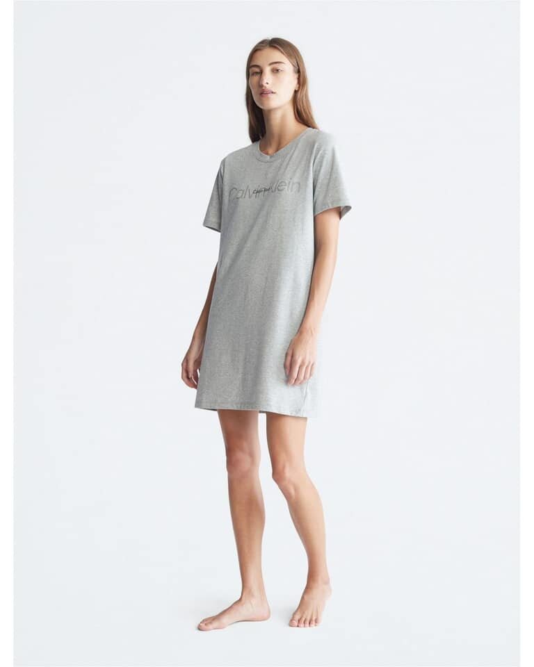 Calvin Klein naktinukai moterims QS6896E-P7A, pilki kaina ir informacija | Naktiniai, pižamos moterims | pigu.lt