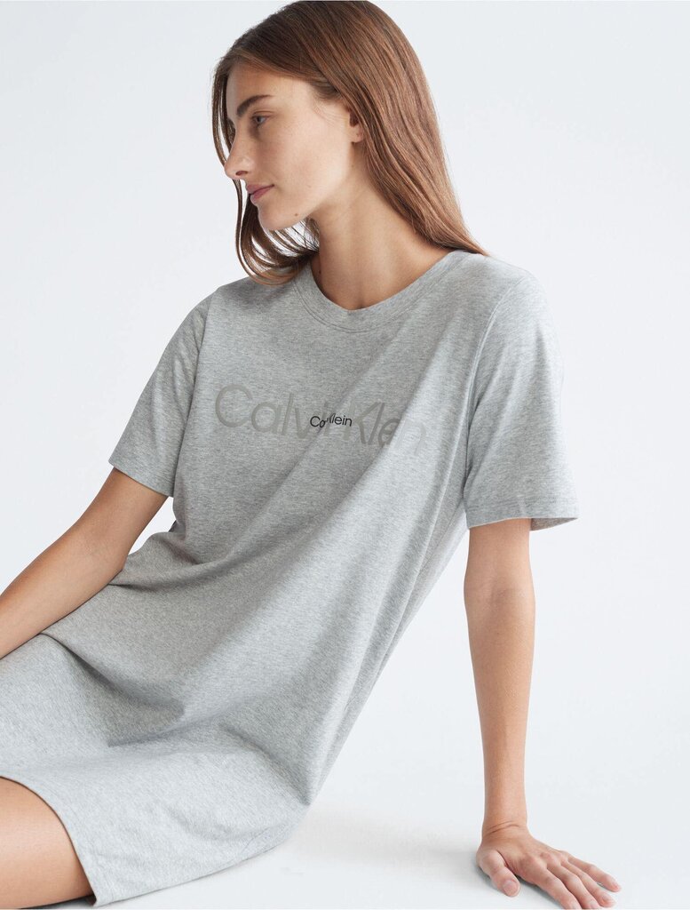 Calvin Klein naktinukai moterims QS6896E-P7A, pilki kaina ir informacija | Naktiniai, pižamos moterims | pigu.lt