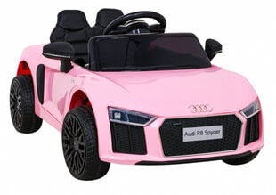 Vienvietis elektromobilis vaikams Audi R, rožinis kaina ir informacija | Elektromobiliai vaikams | pigu.lt