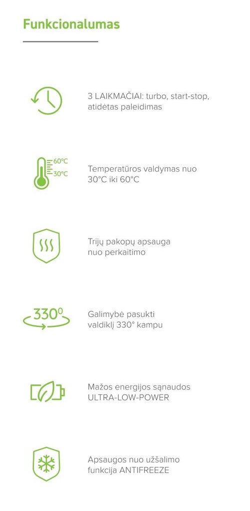 Kaitinimo elementas (tenas) Heatq Nex 600W juodas su paslėptu laidu kaina ir informacija | Gyvatukai, vonios radiatoriai | pigu.lt