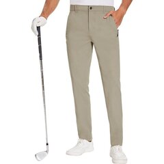 Мужские брюки для гольфа и походов Specialmagic, бежевые цена и информация | Мужские брюки FINIS | pigu.lt