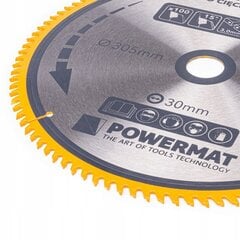 Medienos pjovimo diskas Powermat TDD-305x30x100Z, 305x30x3 mm цена и информация | Шлифовальные машины | pigu.lt