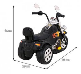 Vienvietis elektrinis motociklas vaikams Chopper, juodas kaina ir informacija | Elektromobiliai vaikams | pigu.lt