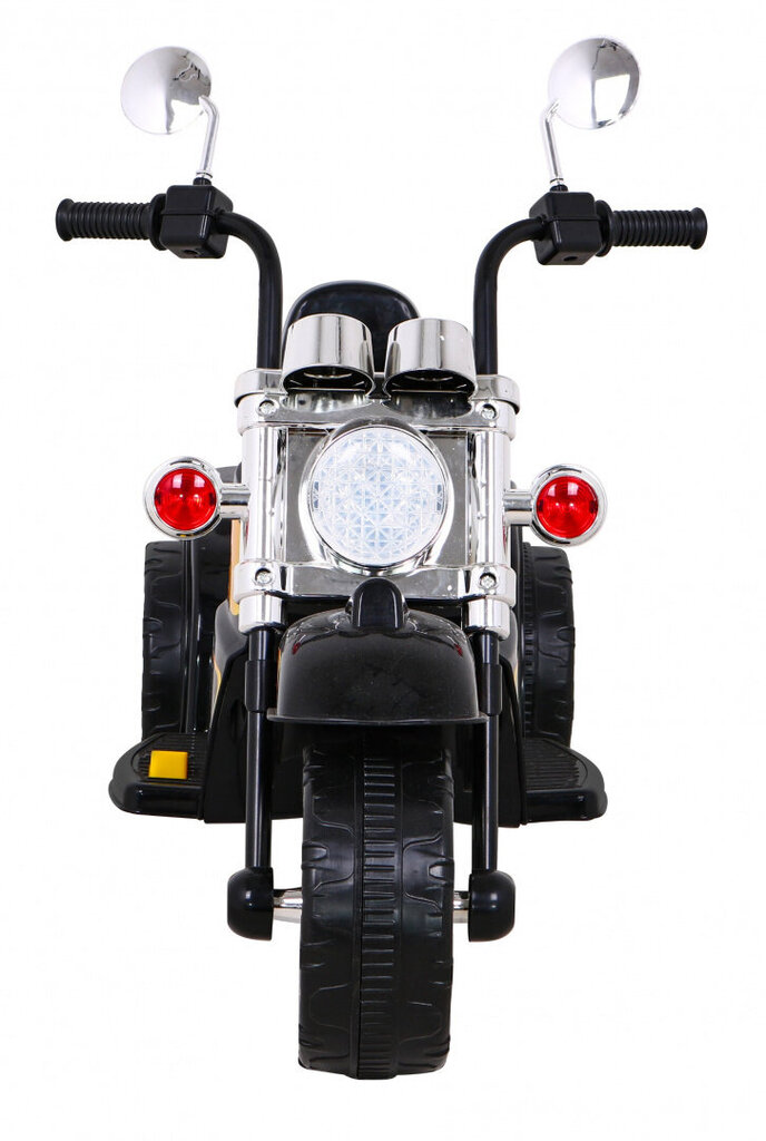 Vienvietis elektrinis motociklas vaikams Chopper, juodas цена и информация | Elektromobiliai vaikams | pigu.lt