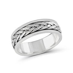 Серебряное (925) кольцо с классическим дизайном, код ah5sr5150, EU-63 (~20 мм) AH5SR5150EU-63 цена и информация | Кольца | pigu.lt