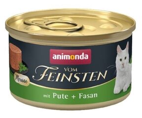Animonda Vom Feinsten Muscle su kalakutiena ir fazanu, 85 g цена и информация | Консервы для кошек | pigu.lt