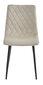 4-ių kėdžių komplektas Leobert Turin, smėlio/juodas kaina ir informacija | Virtuvės ir valgomojo kėdės | pigu.lt