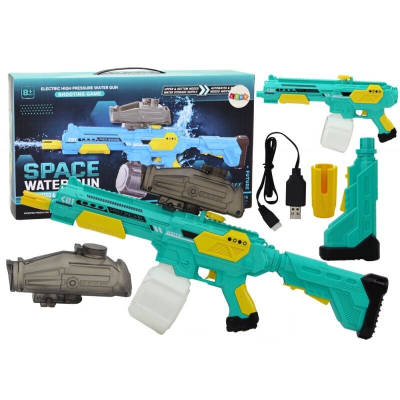 Įkraunamas vandens šautuvas Lean Toys, M416, 500 ml kaina ir informacija | Vandens, smėlio ir paplūdimio žaislai | pigu.lt