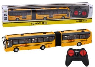 Nuotoliniu būdu valdomas mokyklinis autobusas Lean Toys, geltonas, 37x5x4 cm kaina ir informacija | Žaislai berniukams | pigu.lt