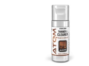AMMO MIG - ATOM Thinner and Cleaner (растворитель и oчиститель для акриловой краски), 20 ml, 20500 цена и информация | Принадлежности для рисования, лепки | pigu.lt