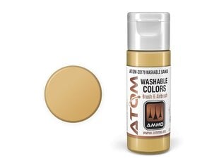 AMMO MIG - ATOM Акриловые краски WASHABLE Sand, 20ml, 20179 цена и информация | Принадлежности для рисования, лепки | pigu.lt