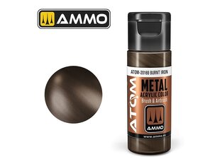 AMMO MIG - ATOM Акриловые краски METALLIC Burnt Iron, 20ml, 20169 цена и информация | Принадлежности для рисования, лепки | pigu.lt