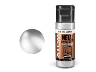 AMMO MIG - ATOM Акриловые краски METALLIC Aluminium, 20ml, 20165 цена и информация | Принадлежности для рисования, лепки | pigu.lt