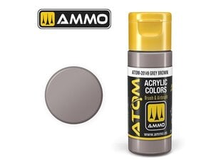 AMMO MIG - ATOM Акриловые Grey Brown, 20ml, 20149 цена и информация | Принадлежности для рисования, лепки | pigu.lt