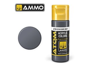 AMMO MIG - ATOM Акриловые Dark Grey, 20ml, 20146 цена и информация | Принадлежности для рисования, лепки | pigu.lt