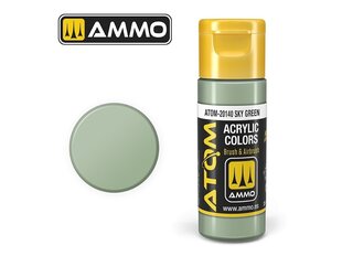 AMMO MIG - ATOM Акриловые краски Sky Green, 20ml, 20140 цена и информация | Принадлежности для рисования, лепки | pigu.lt