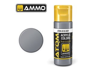 AMMO MIG - ATOM Акриловые краски Grey, 20ml, 20135 цена и информация | Принадлежности для рисования, лепки | pigu.lt