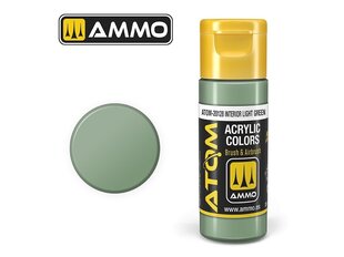 AMMO MIG - ATOM Акриловые краски Interior Light Green, 20ml, 20128 цена и информация | Принадлежности для рисования, лепки | pigu.lt