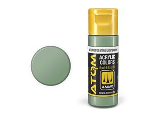 AMMO MIG - ATOM Акриловые краски Interior Light Green, 20ml, 20128 цена и информация | Принадлежности для рисования, лепки | pigu.lt