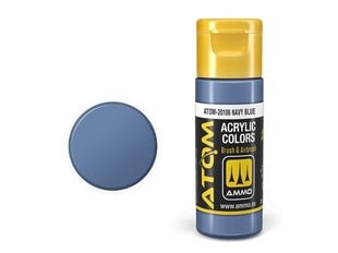 Akriliniai dažnai Ammo Mig AtomNavy Blue, 20ml, 20106 kaina ir informacija | Piešimo, tapybos, lipdymo reikmenys | pigu.lt