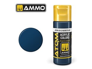 Akriliniai dažnai Ammo Mig AtomMarine Blue, 20ml, 20103 kaina ir informacija | Piešimo, tapybos, lipdymo reikmenys | pigu.lt