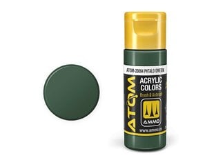 AMMO MIG - ATOM Акриловые Phtalo green, 20ml, 20094 цена и информация | Принадлежности для рисования, лепки | pigu.lt