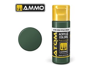 AMMO MIG - ATOM Акриловые Phtalo green, 20ml, 20094 цена и информация | Принадлежности для рисования, лепки | pigu.lt