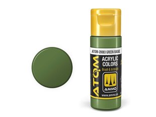 AMMO MIG - ATOM Акриловые Green Base, 20ml, 20083 цена и информация | Принадлежности для рисования, лепки | pigu.lt