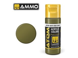 AMMO MIG - ATOM Акриловые Sinai Grey, 20ml, 20070 цена и информация | Принадлежности для рисования, лепки | pigu.lt