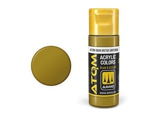 Akriliniai dažnai Ammo Mig AtomBritish Uniform, 20ml, 20049 kaina ir informacija | Piešimo, tapybos, lipdymo reikmenys | pigu.lt