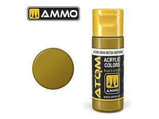 AMMO MIG - ATOM Акриловые British Uniform, 20ml, 20049 цена и информация | Принадлежности для рисования, лепки | pigu.lt