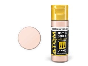 AMMO MIG - ATOM Акриловые Light Pink Flesh, 20ml, 20040 цена и информация | Принадлежности для рисования, лепки | pigu.lt