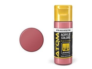 Akriliniai dažnai Ammo Mig AtomVintage Pink, 20ml, 20036 kaina ir informacija | Piešimo, tapybos, lipdymo reikmenys | pigu.lt