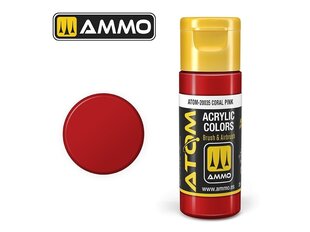 Akriliniai dažnai Ammo Mig AtomCoral Pink, 20ml, 20035 kaina ir informacija | Piešimo, tapybos, lipdymo reikmenys | pigu.lt