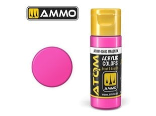 AMMO MIG - ATOM Акриловые Magenta, 20ml, 20033 цена и информация | Принадлежности для рисования, лепки | pigu.lt