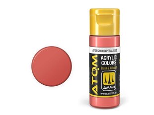 Akriliniai dažnai Ammo Mig AtomImperial Red, 20ml, 20030 kaina ir informacija | Piešimo, tapybos, lipdymo reikmenys | pigu.lt