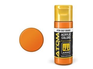 Akriliniai dažnai Ammo Mig AtomOrange, 20ml, 20027 kaina ir informacija | Piešimo, tapybos, lipdymo reikmenys | pigu.lt