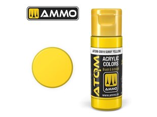 Akriliniai dažnai Ammo Mig AtomSunny Yellow, 20ml, 20019 kaina ir informacija | Piešimo, tapybos, lipdymo reikmenys | pigu.lt