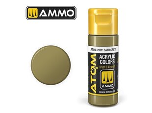 Akriliniai dažnai Ammo Mig AtomSand Grey, 20ml, 20011 kaina ir informacija | Piešimo, tapybos, lipdymo reikmenys | pigu.lt
