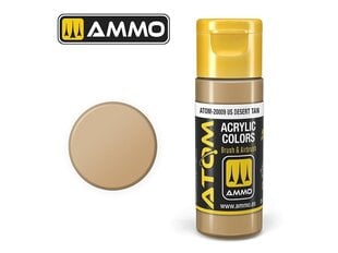 Akriliniai dažnai Ammo Mig AtomUS Desert Tan, 20ml, 20009 kaina ir informacija | Piešimo, tapybos, lipdymo reikmenys | pigu.lt